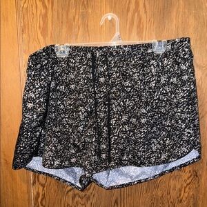 Old navy Black and White Patterned running shorts